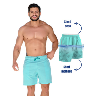 Short Mágico Masculino Praia Secagem Rápida Conforto com Corda Ajustável Mauricinho em Oferta na Shopee