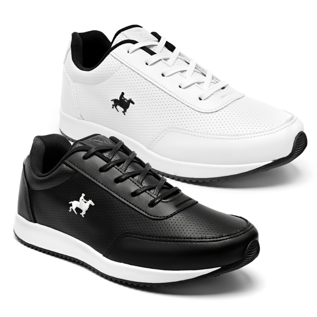 Kit 2 Tênis Masculino Polo Vili Madri Sapatenis Casual em Oferta na Shopee