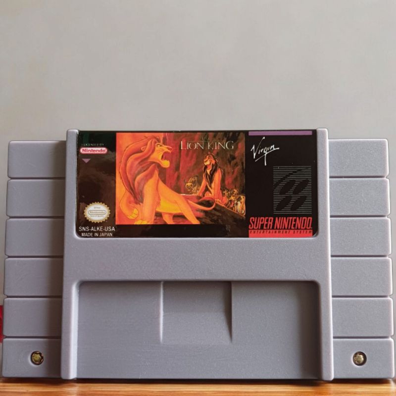 O Rei Leão Chip Nintendo - Cartucho Super Nintendo - Fita Super Nintendo - Lion The King - The Lion King