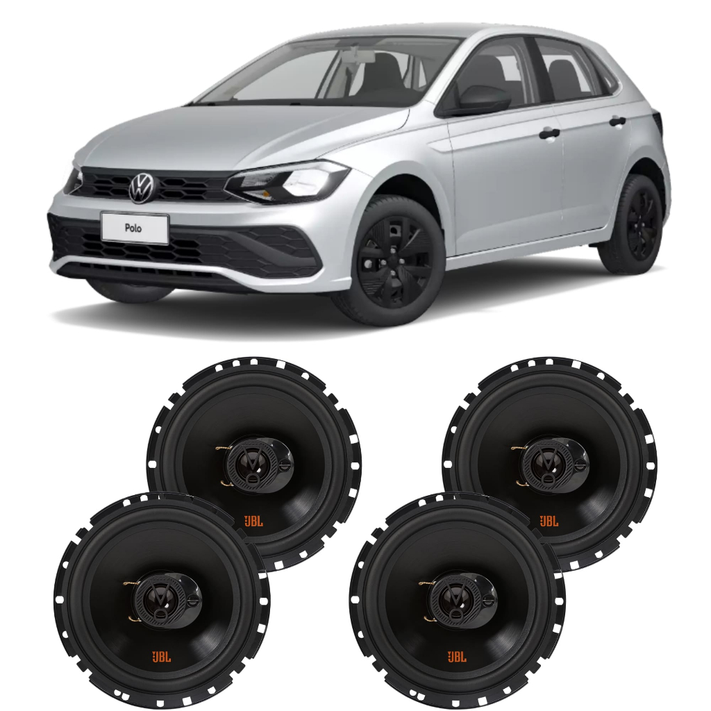 Kit 4 Alto Falantes Volkswagen Novo Polo Jbl 6 Polegadas 6TRFX55 220w