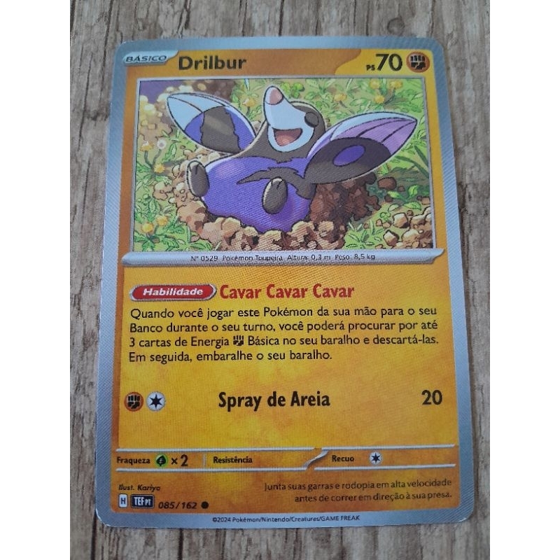 Carta Pokemon Drilbur Original SP