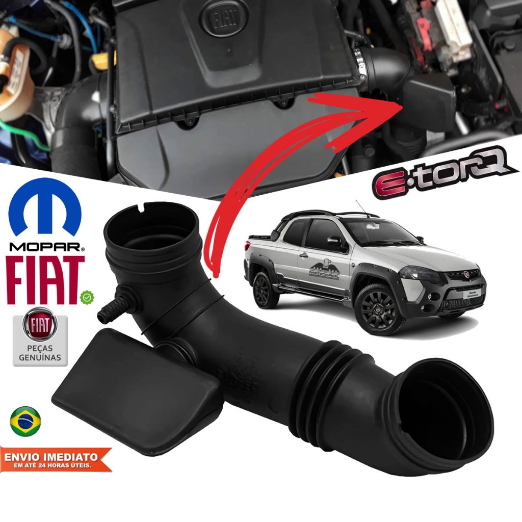 Mangueira Do Filtro De Ar Fiat Strada Palio Idea Doblô Adventure1.8 16v EtorQ 51857959 Original FIAT