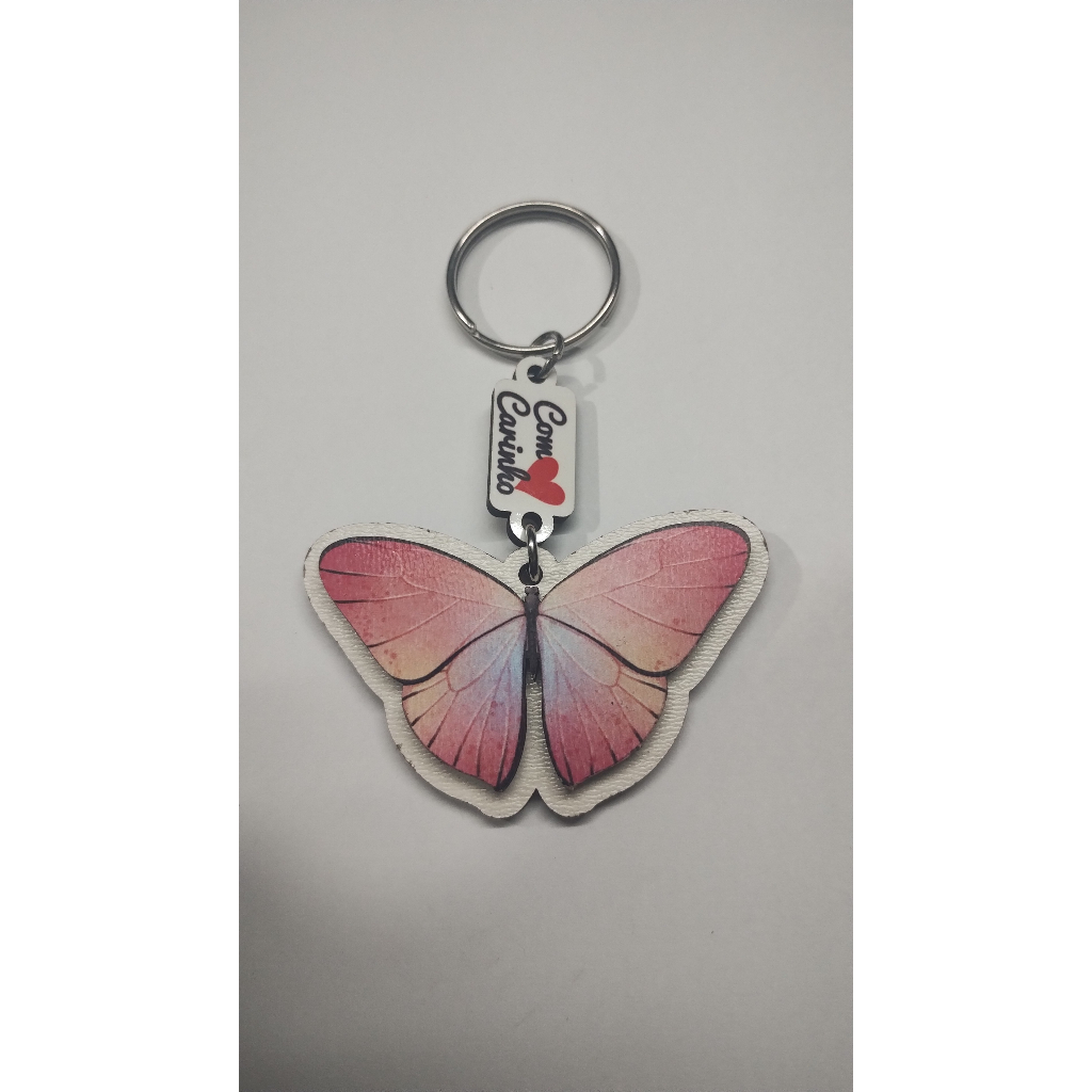 Chaveiro lembrancinha de borboleta MDF