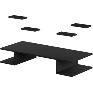 Mesa Para Escritório Computador Escrivaninha Com 4 Prateleiras em Mdf Reforçado 15mm em Oferta na Shopee