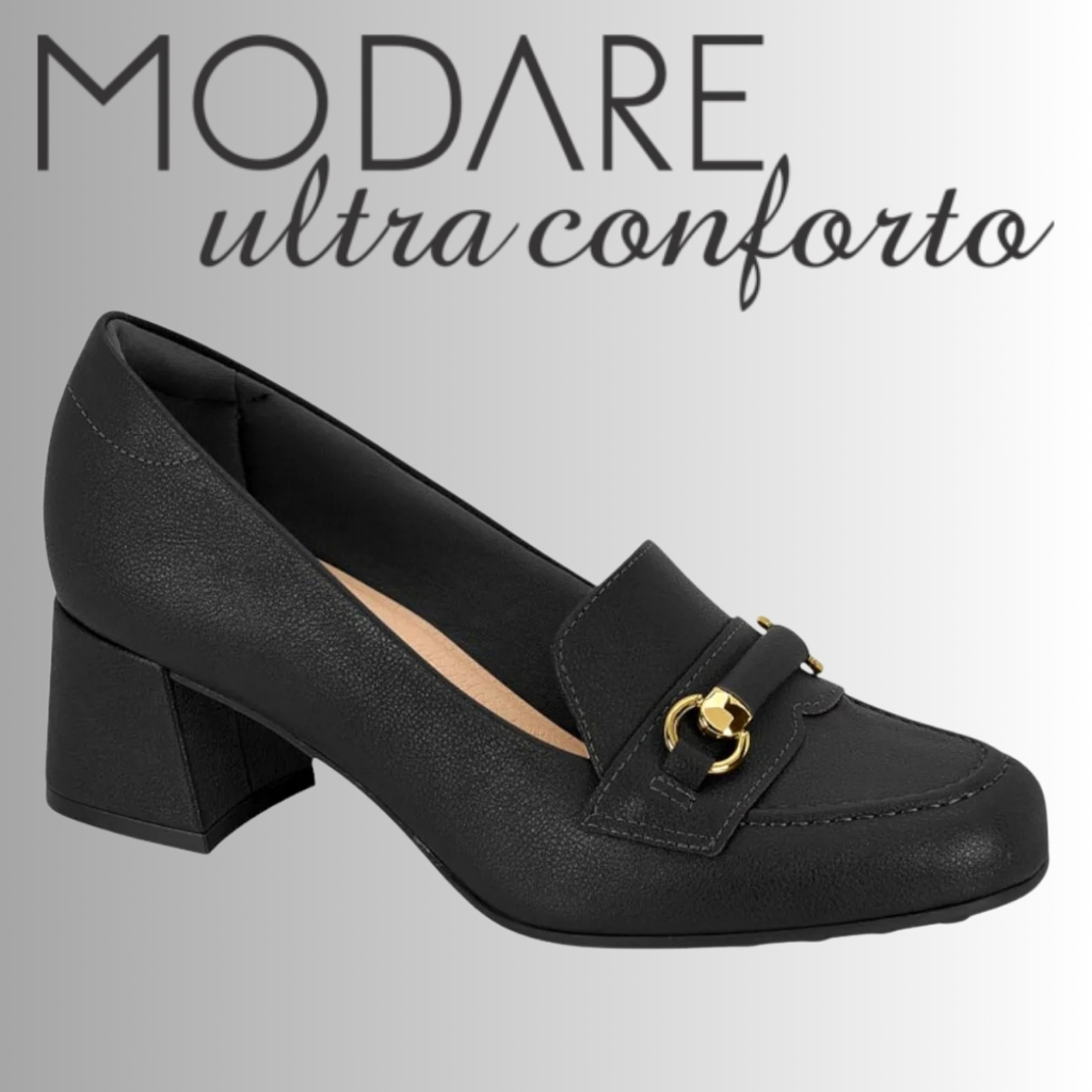 Sapato Scarpin Modare Salto Grosso Confortável | Lançamento ! | Produto Original Modare !