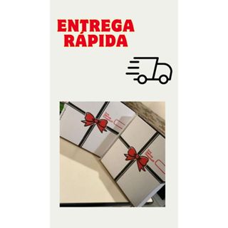 CAIXA DE SALGADO 35 cm ( 25 unidades ) BRANCO , LAÇO VERMELHO e PRETO (LEIA A DESCRIÇÃO) em Oferta na Shopee