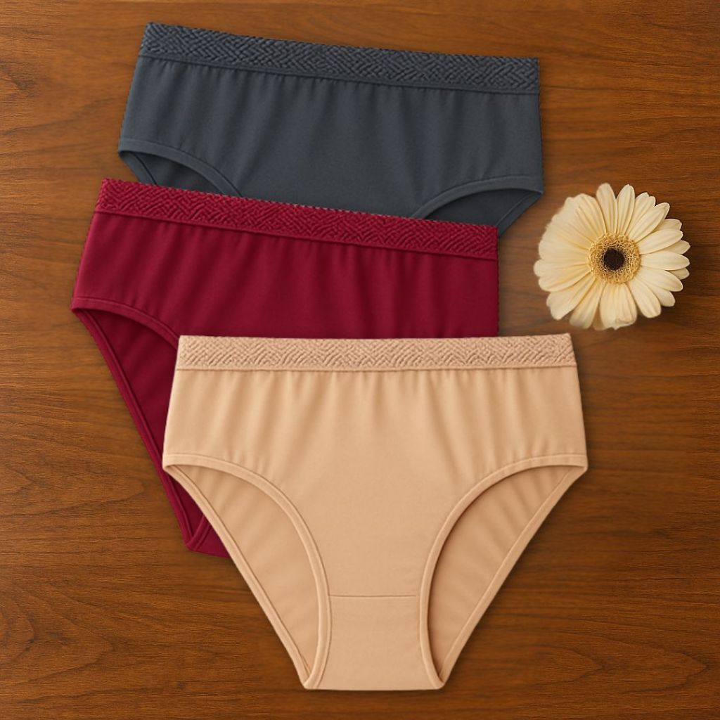 Kit 5 e 3 Calcinha Plus size Cintura Alta  Micro Fibra Forro 100 % Algodão em Oferta na Shopee