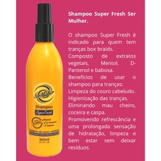 Shampoo Refrescante Ser Mulher – Cuidado Especial para Box Braids em Oferta na Shopee