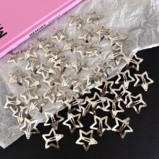 Grampos De Cabelo Estrela , Clipes BB De Metal Prateado , Acessórios Legais E Doces Para Meninas em Oferta na Shopee