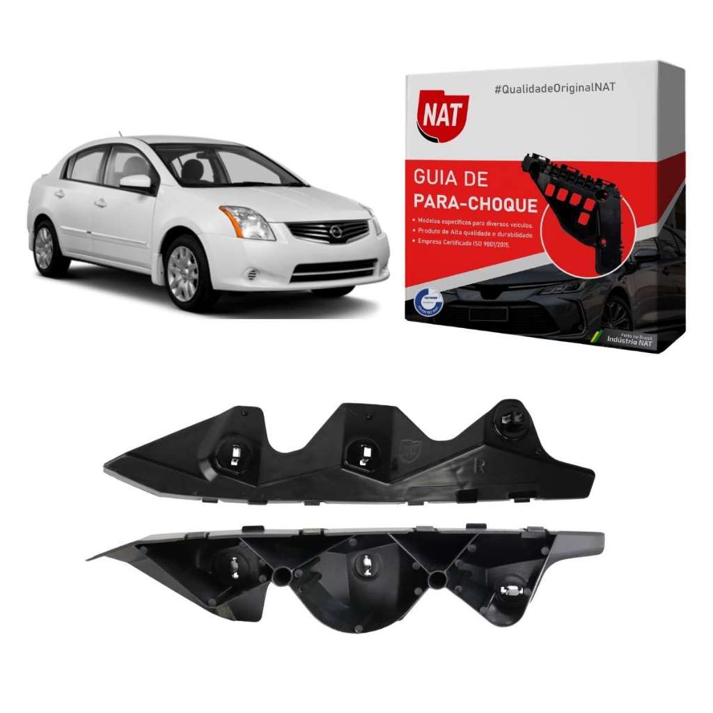 Guia De Parachoque Sentra 2007 Até 2013 Dianteiro em Oferta na Shopee