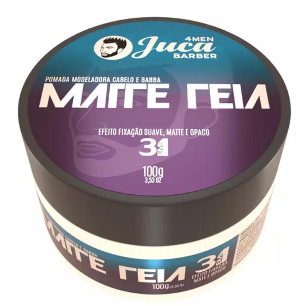 Pomada Modeladora Capilar 3 Em 1 Matte Teia 100g Juca 4men