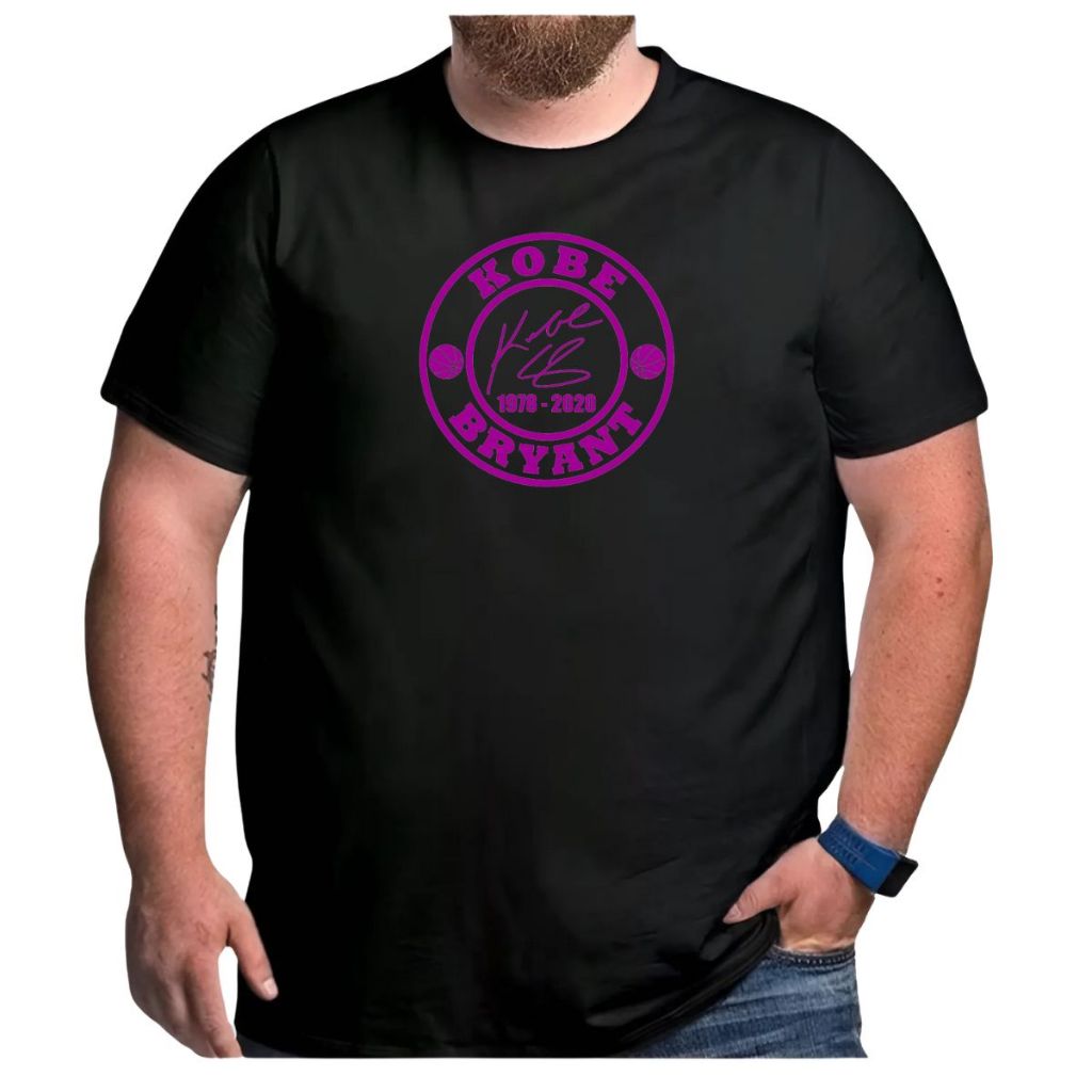 Camiseta Basquete Plus Size Kobe Bryant Logo Mamba Lakers