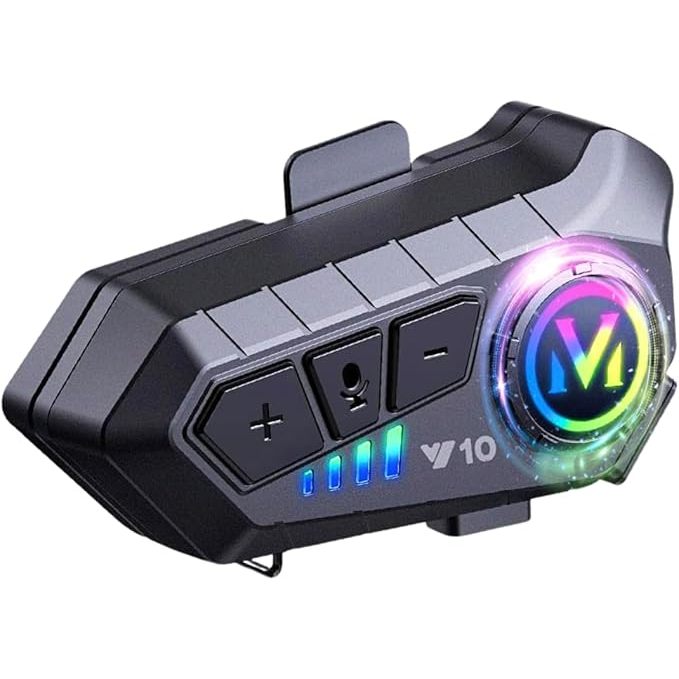 Fone De Ouvido Para Capacete Bluetooth Headset Rgb Sem Fio, Intercomunicador De capacete Y10