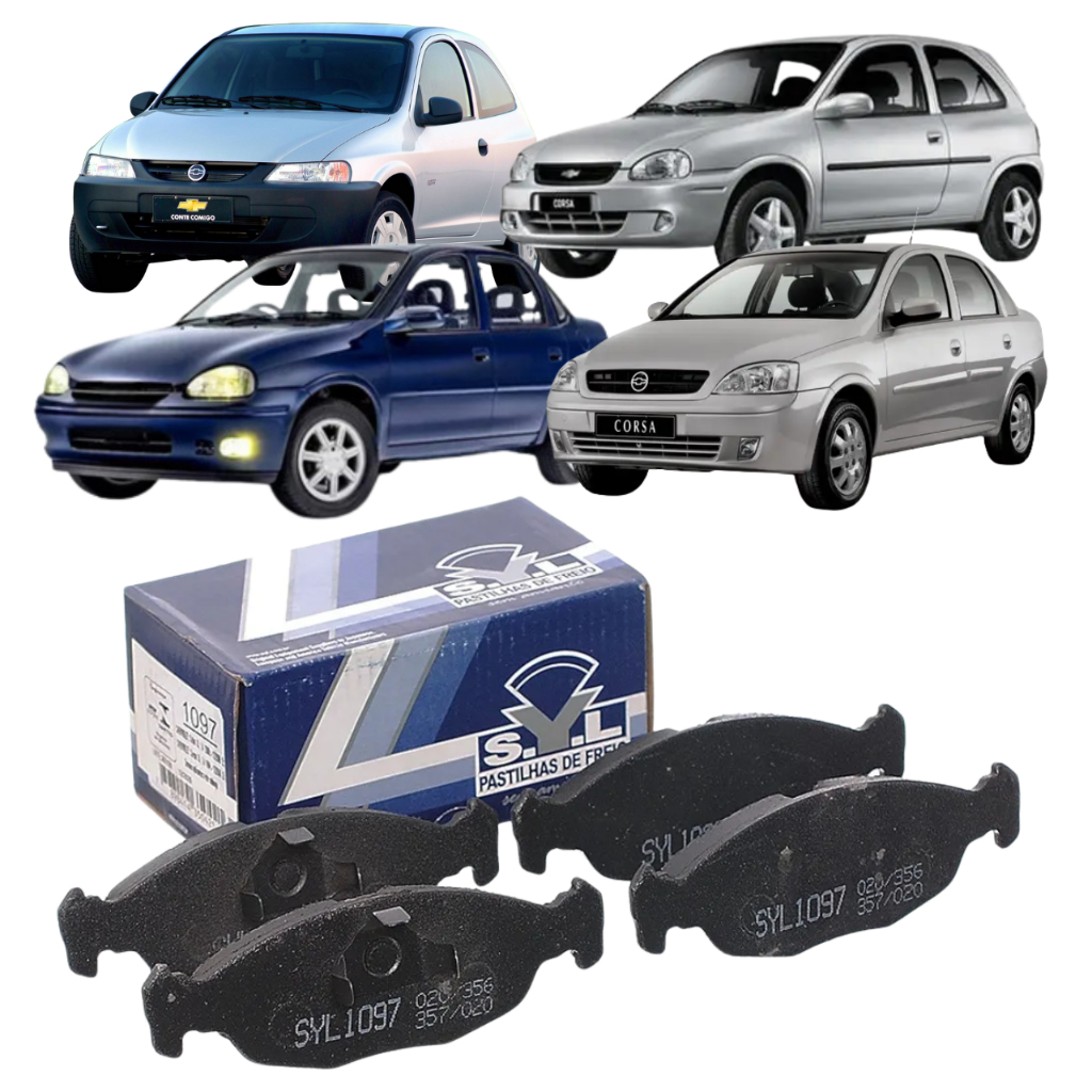 Pastilha Freio Dianteira Corsa Classic 1.0 1.6 2000 2001 2002 2003 2004 2005 2006 2007 2008 2009