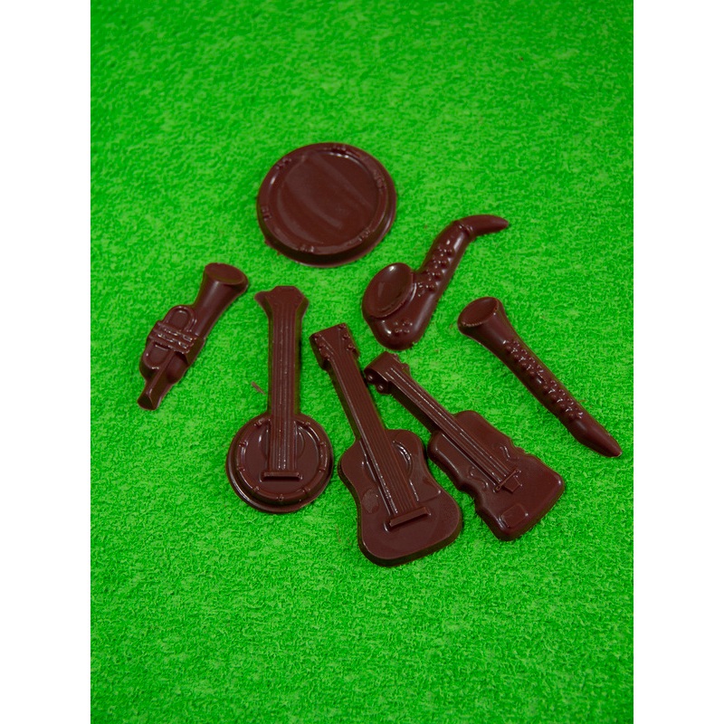 Detalhes do FORMA SIMPLES INSTRUMENTOS MUSICAIS CÓD.:1162 (F6) EM ACETATO BWB PARA BOMBOM E DOCES DE CHOCOLATE E CONFEITARIA PÁSCOA