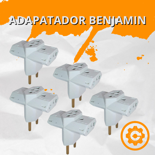 Adaptador de Tomada Benjamin 10A/20A Pino Maciço Adaptador T Resistente em Oferta na Shopee
