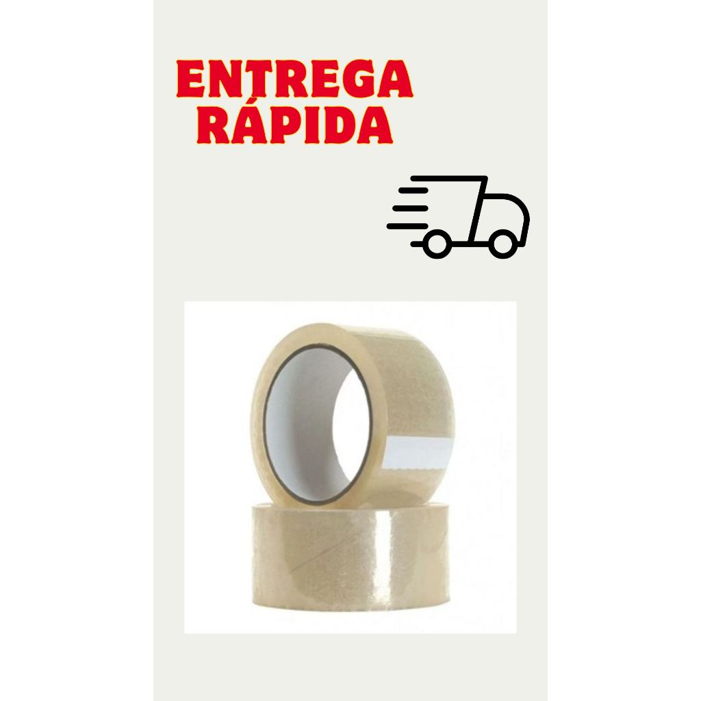 FITA ADESIVA TRANSPARENTE 45 mm ALTA RESISTENCIA em Oferta na Shopee