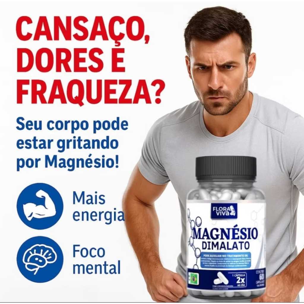 Magnésio Dimalato Original 500mg em Oferta na Shopee