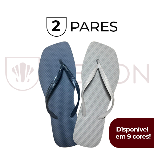 Kit 2 CHINELO | SANDÁLIA DE BORRACHA Femininos | Cores Variadas e Envio Imediato
