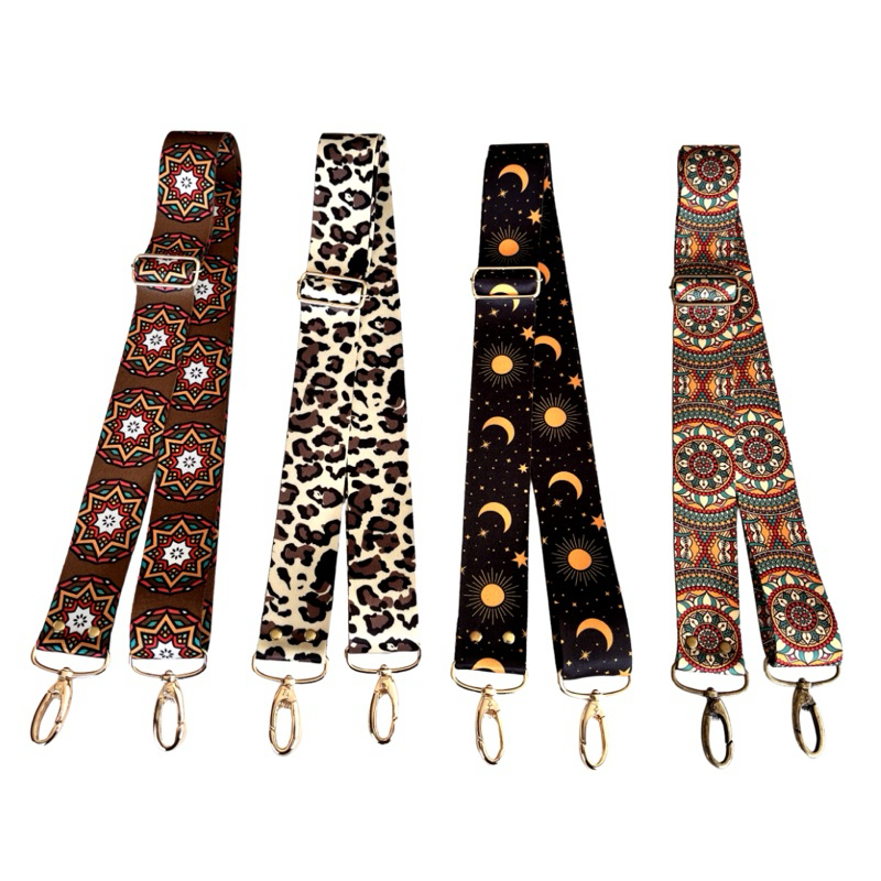 Alça Chic Transversal Estampada 4cmx1.30m