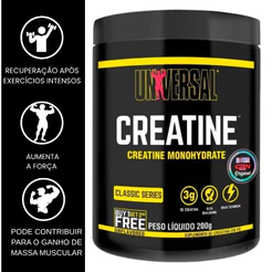 Creatina Universal 200g Monohidratada Envio Rápido