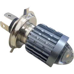 Lampada LED Moto H4 Ba20d 8000k Olho De Peixe Estilo Projetor