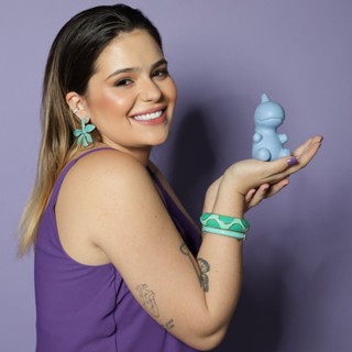 Mordedor Chocalho Nino Azul - TurmaTube em Oferta na Shopee