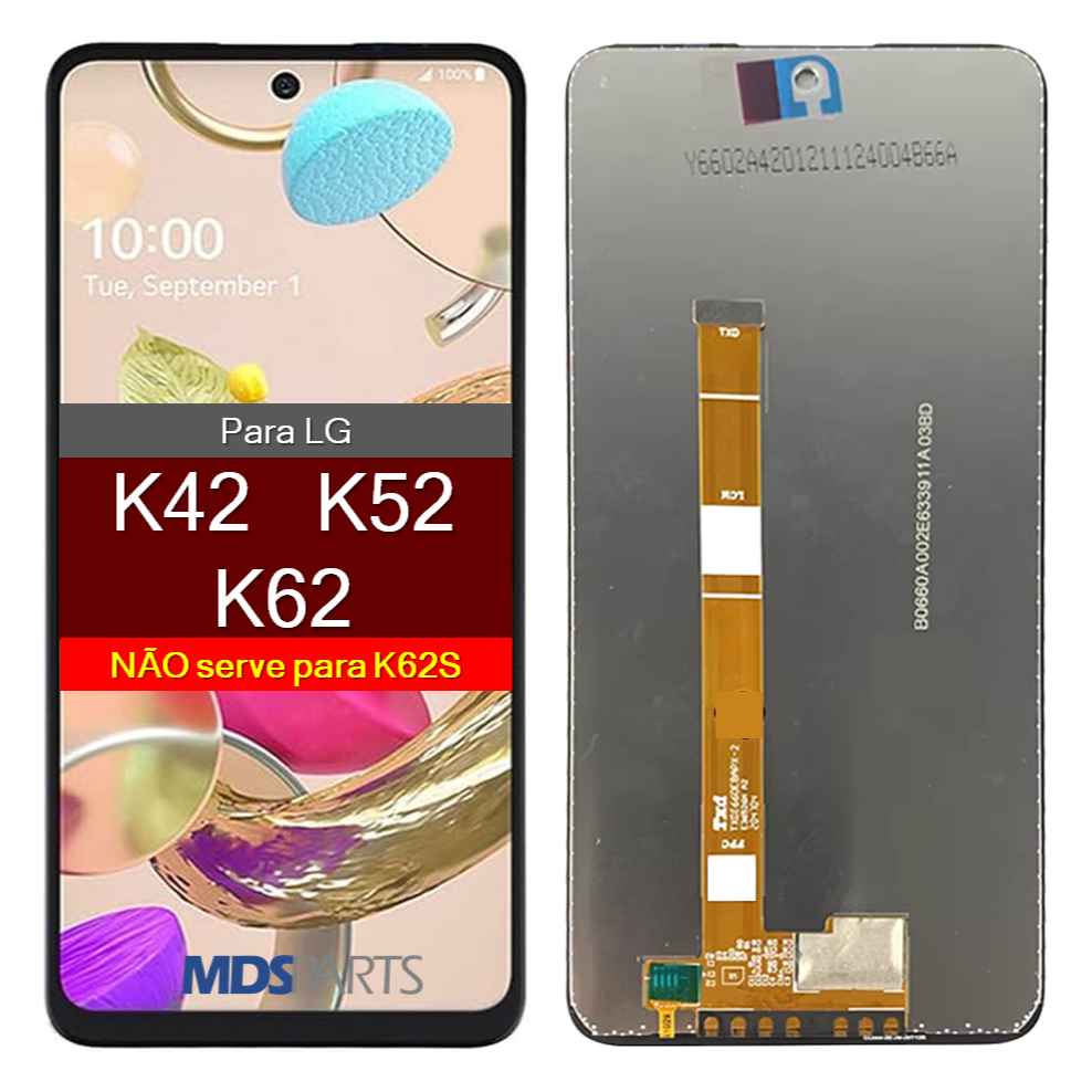 Tela Frontal Display Para LG K42 K52 K62 em Oferta na Shopee
