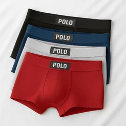 Kit 3 Cueca Polo Boxer Box Viscose Premium Toque Gelado Masculina Sortida