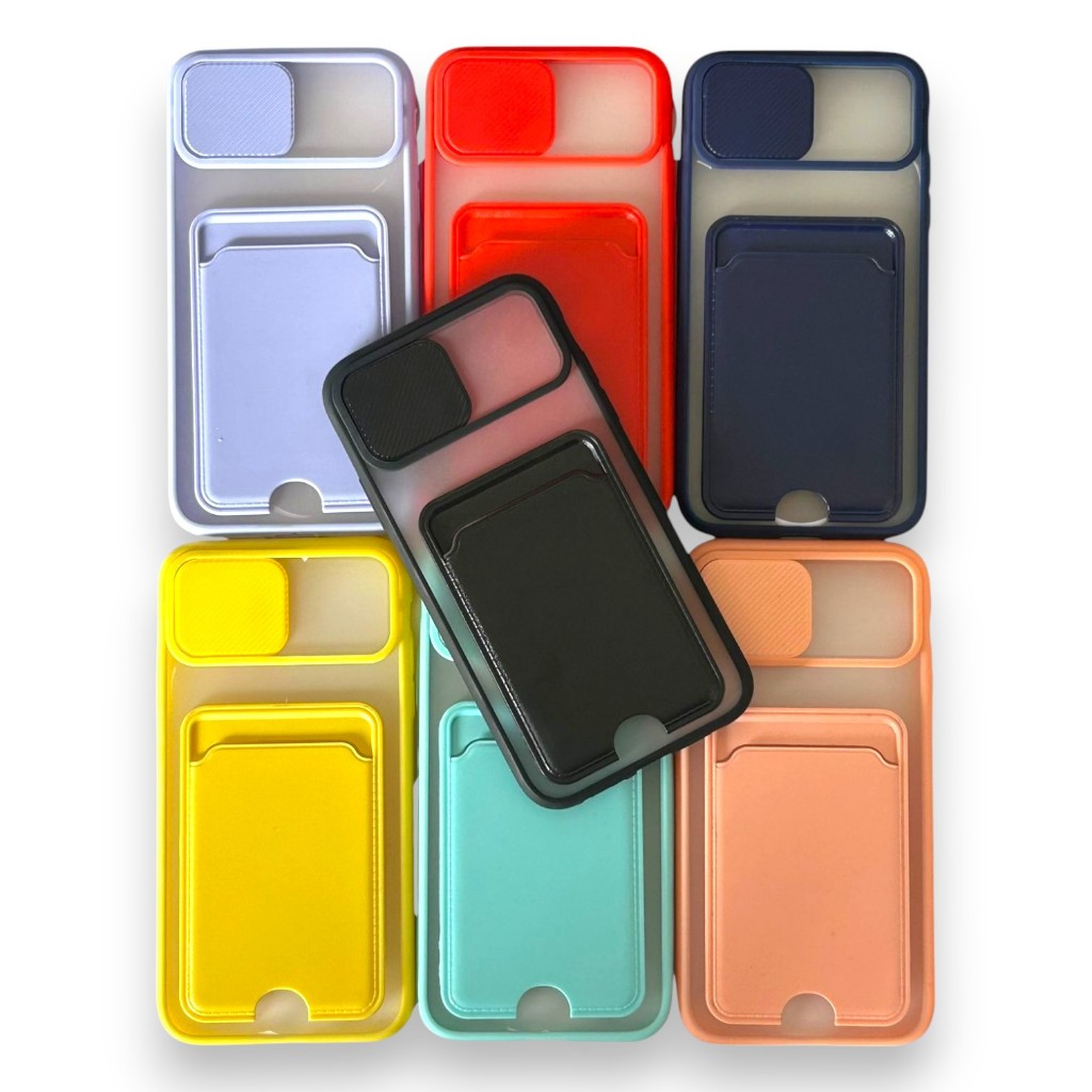 Capinha IPhone 12 /12 PRO /12 PRO MAX Slide Cam Protege Esconde Câmera com Porta Cartão Anti Impacto em Oferta na Shopee