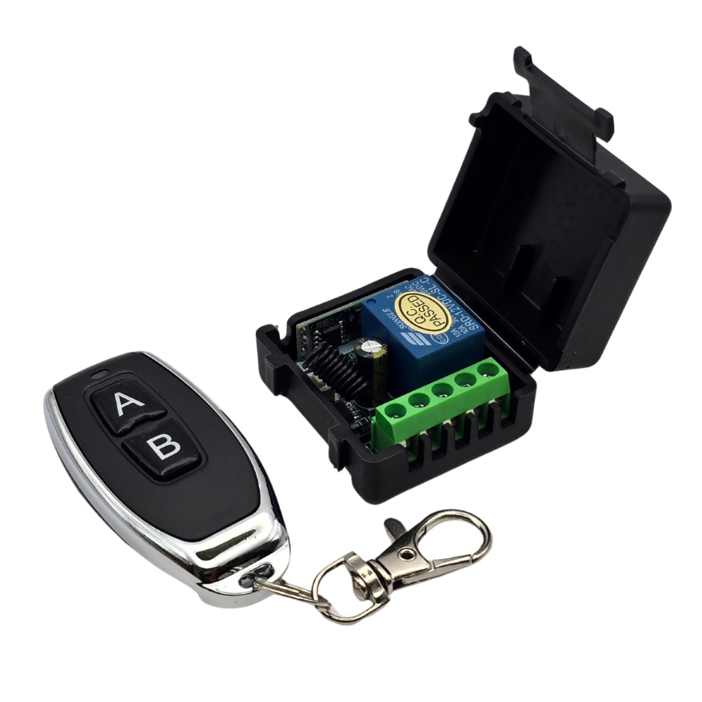 Modulo Rele + Controle Remoto 12v 1 Canal Sem Fio Rf 433mhz em Oferta na Shopee