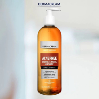 Sabonete Liquido Facial Anti Acne - Acne Free 500ml Dermacream em Oferta na Shopee
