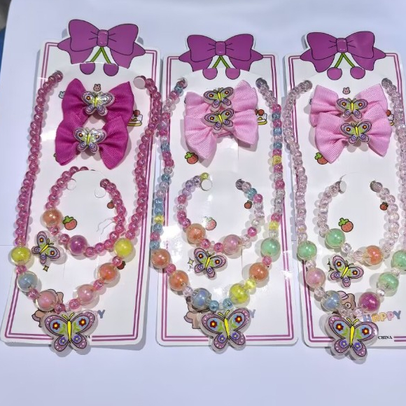 Conjunto colar, pulseira, grampo de cabelo, conjunto colar de pérolas em Oferta na Shopee