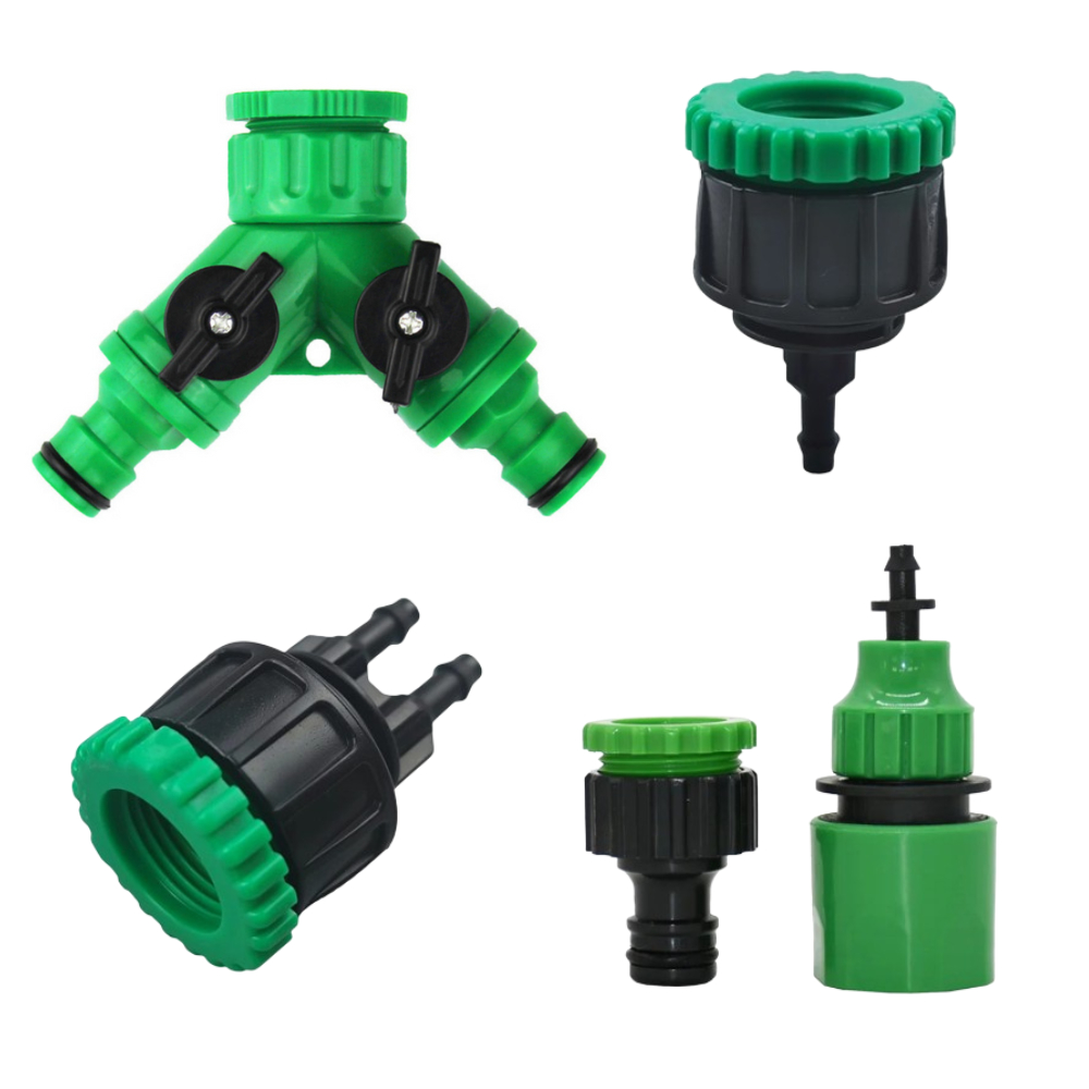 Bico Adaptador De Torneira Mangueira Para Microtubo Irrigação 4mm 8mm Y Engate Rápido 1 Ou 2 Saída em Oferta na Shopee