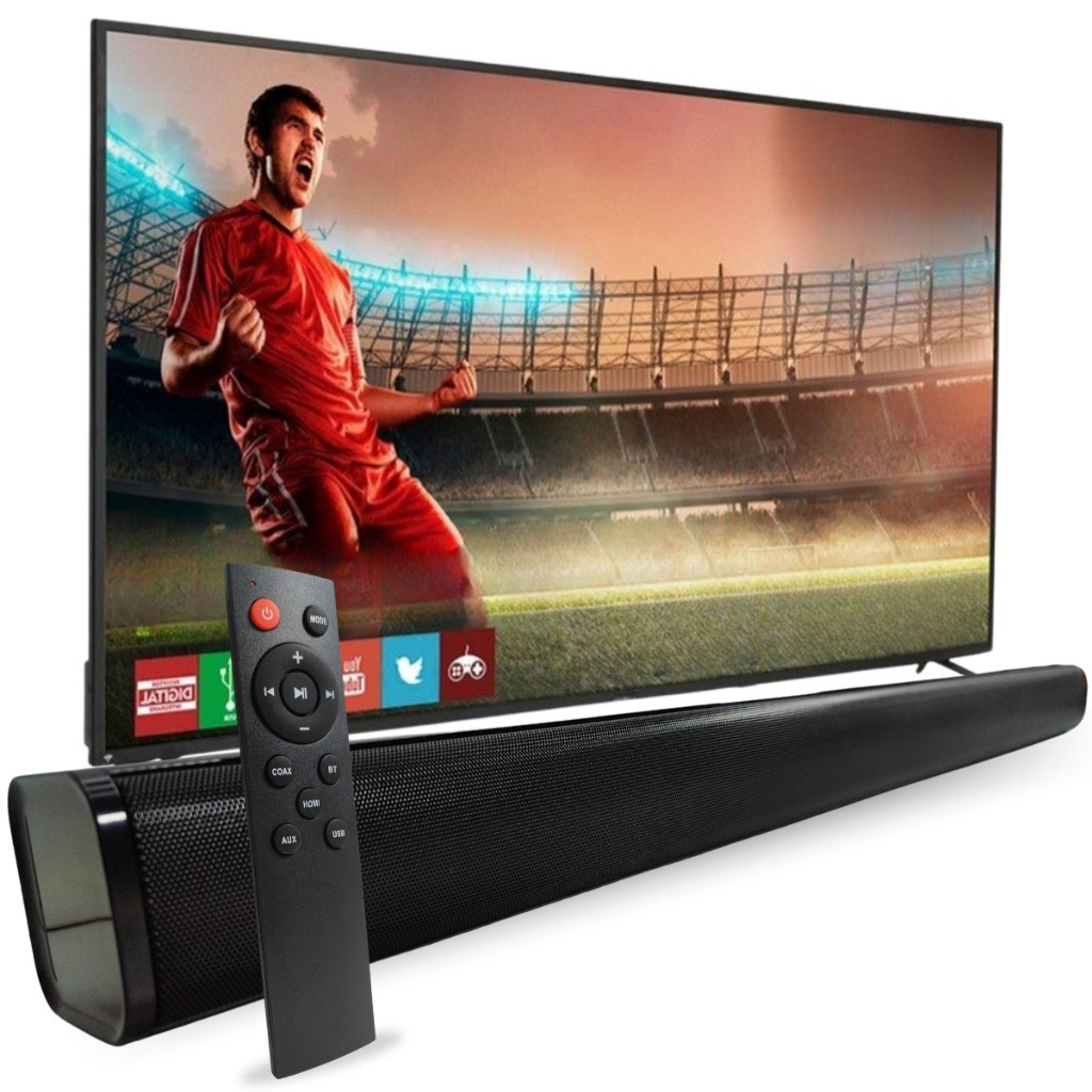 Caixa De Som Bluetooth Soundbar Home Theater Para Smart Tv Bluetooth RCA e P2 Pronta Entrega em Oferta na Shopee