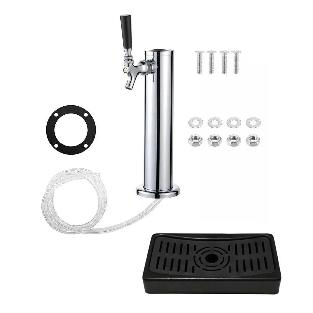 Torre Torneira Naja Italiana 1 Via Chopeira Mais Bandeja Pingadeira Inox