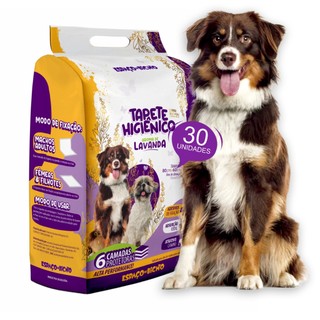 Tapete Higiênico Aroma Lavanda Espaço De Bicho 30 Unidades 80x60cm