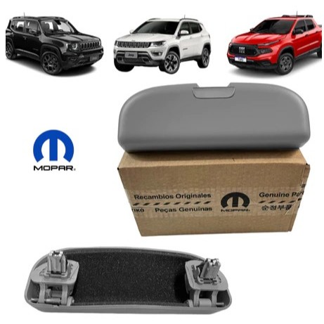 Porta Guarda Óculos Cinza Original Fiat Mopar Toro Jeep Compass Renegade 100238538