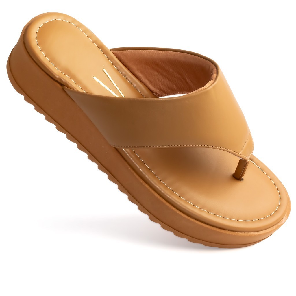 Tamanco Vizzano Feminino Plataforma Flat 6492-319 Acolchoado Caramelo em Oferta na Shopee