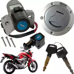 Chave Ignição Trava Tampa de Tanque Cg Titan 160 Esd 2016 2017 2018 2019 2020 2021