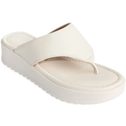 Tamanco Vizzano Feminino Plataforma Flat 6492-319 Acolchoado Off White