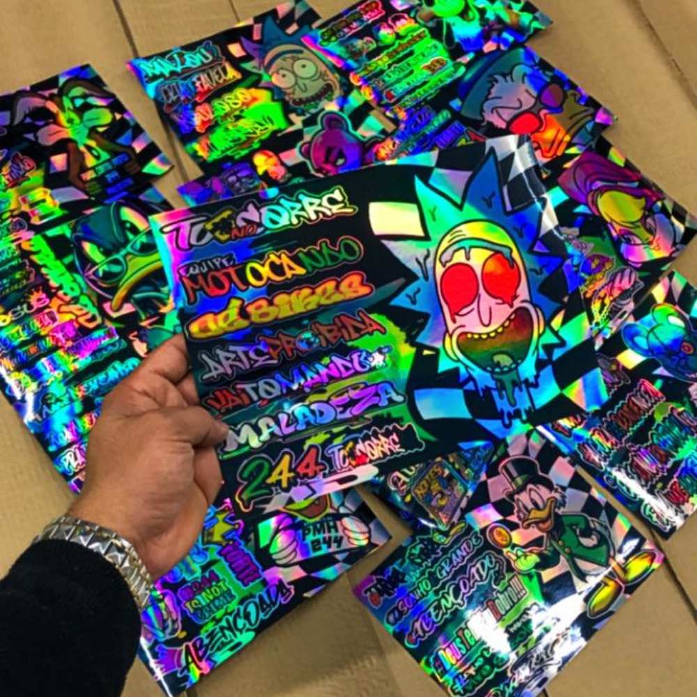 Cartela Adesivo Holográfico 244 Grau Frases Pernalonga 59D Osascorte Super Prova D'Água em Oferta na Shopee