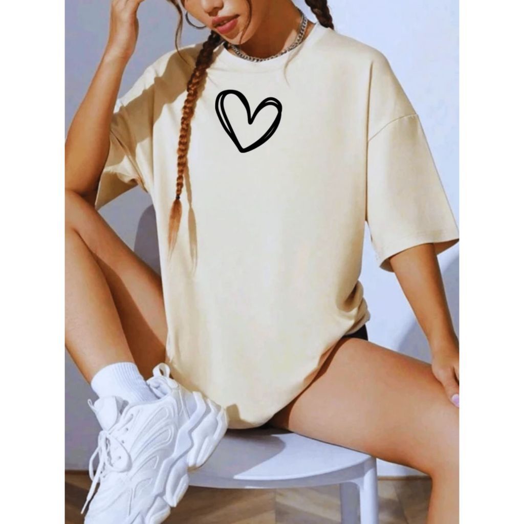 Camiseta Camisa Tshirt 100% Oversized Algodão Gym Treino Academia Musculação Fitness Coração em Oferta na Shopee
