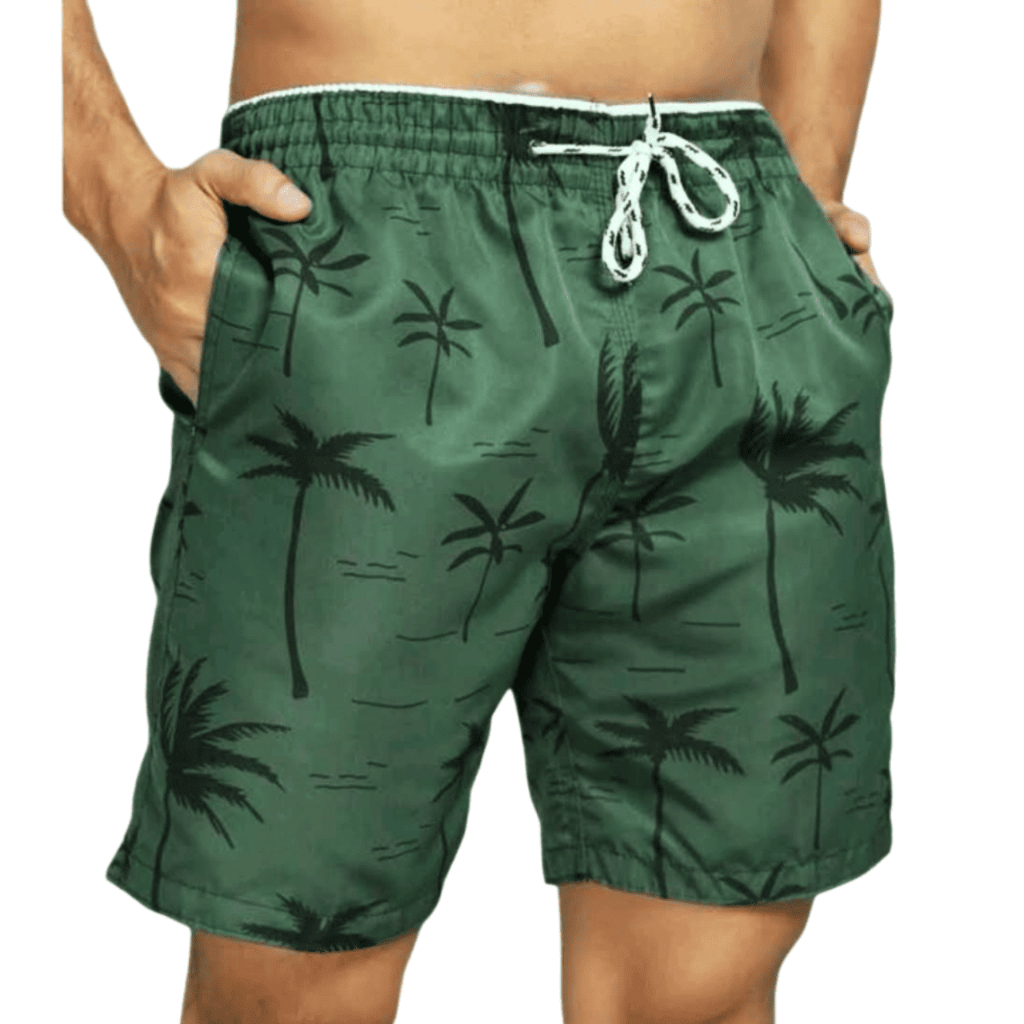 Kit Com 3 Bermudas Masculinas Tactel Uso Adulto Tecido Que Garante Uma Secagem Rapida Varias Estampas- Calção De Praia