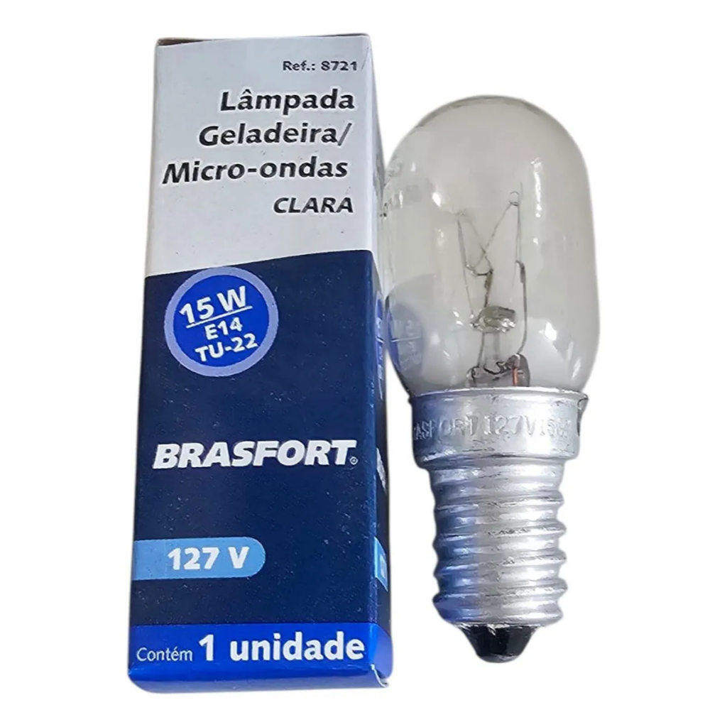Kit 6 Lâmpada Clara Forno Fogão Geladeira Microondas 15w E14 127v