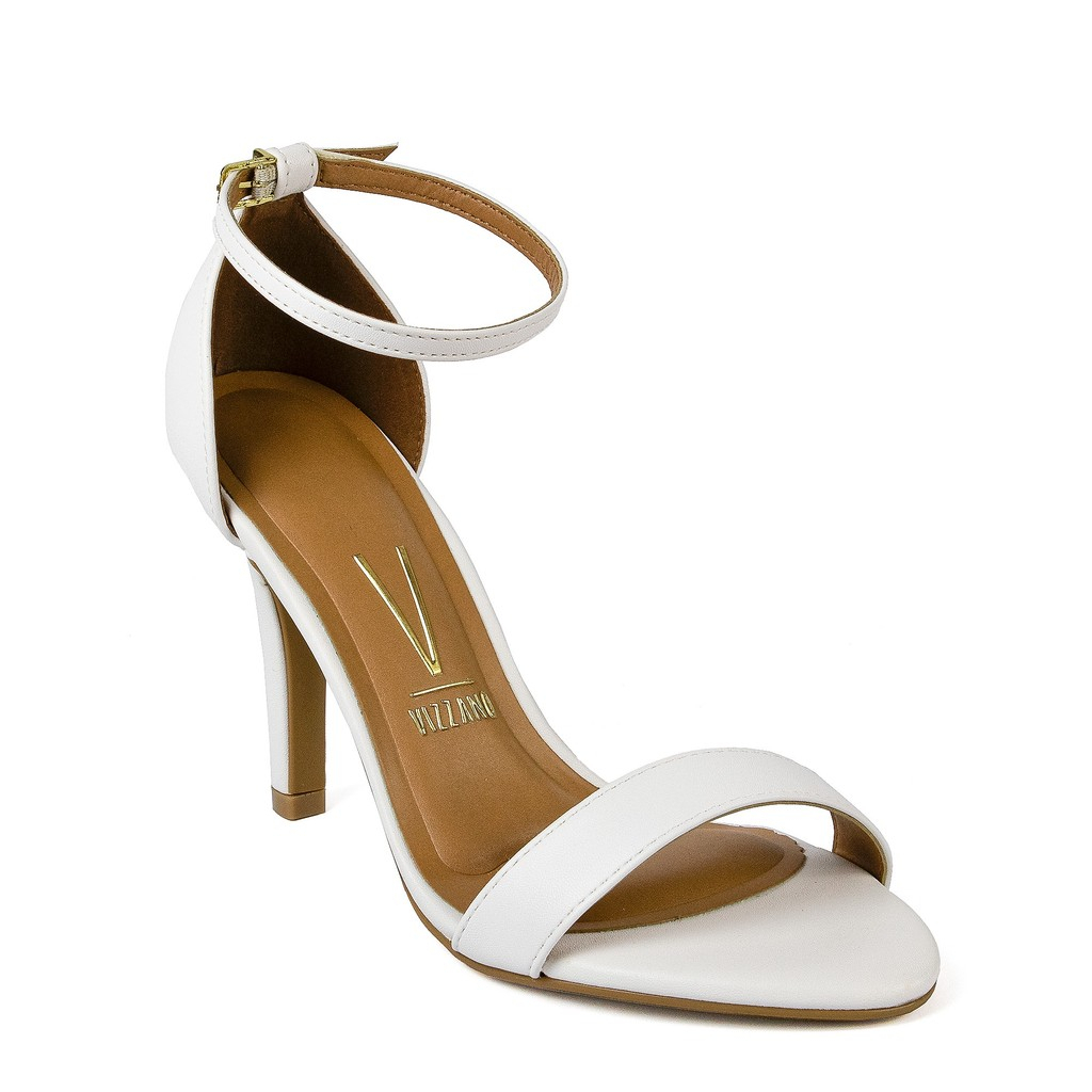 Sandália Vizzano Feminina Salto Alto Fino Moda Original Branco em Oferta na Shopee