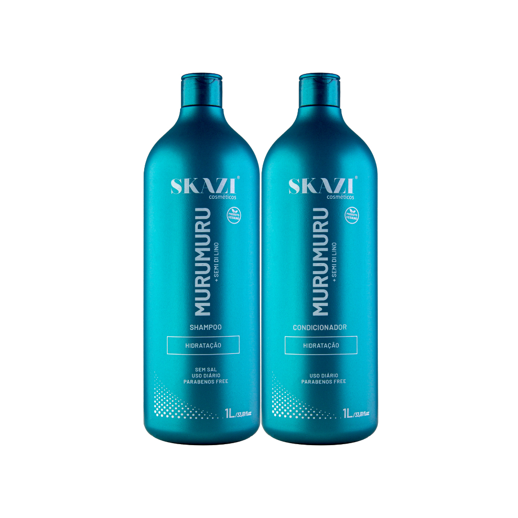 Kit Skazi Vegano Shampoo e Condicionador Murumuru e Semi di Lino 01 Litro em Oferta na Shopee