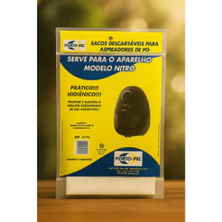 3 Sacos de Aspirador de Pó p/ Compacteo COM 1 | Nitro Niti 1300W | Nitro Nit2 1400W | Arno Nitro
