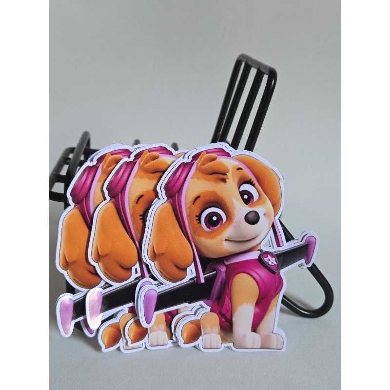 Aplique para tubete patrulha canina sky/ aniversário/ Festa infantil/ lembrancinhas personalizadas