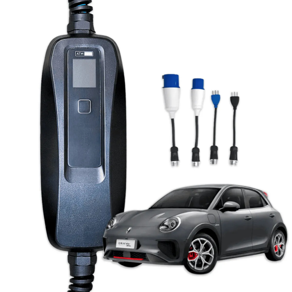 Carregador Portátil para Carro Elétrico GWM ORA 03 GT Approve 7.2 kW T2 ATM Ultraflex